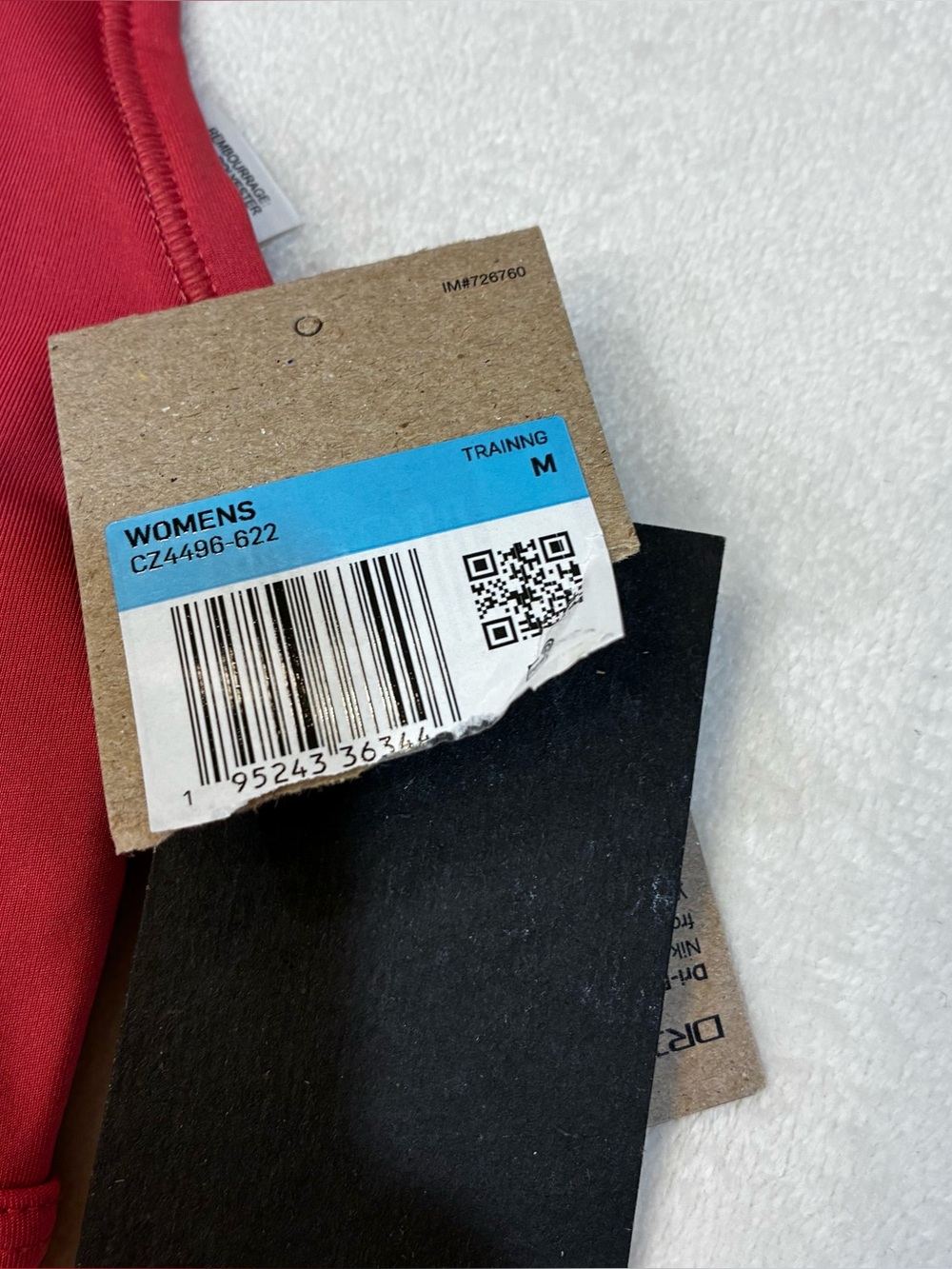 Nike Dri-FIT Swoosh Sports Bra 2 Pack Medium Support NWT  Blue Red Coral Medium - Picture 4 of 6